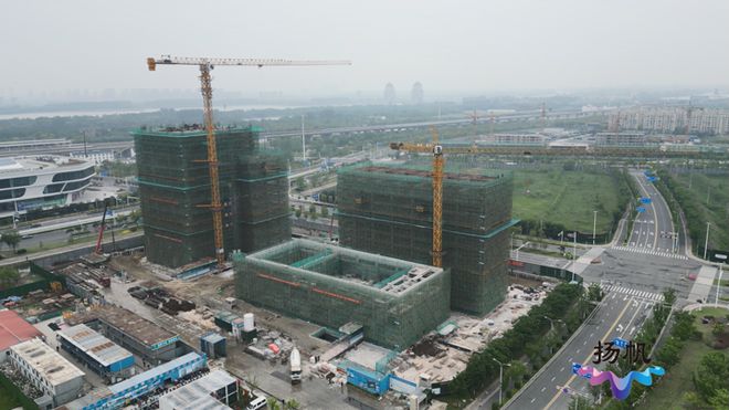 假期“不打烊”：生态科技新城多个重点项目刷新“进度条”(图1)